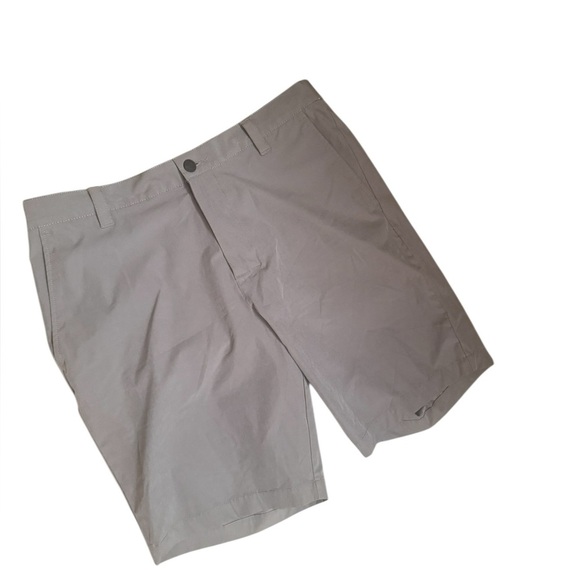 BANANA REPUBLIC Men's Gray Flat Front Golf Shorts Size 36 Pockets Outdoors - Picture 9 of 15